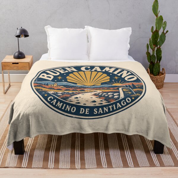 Item preview, Buen Camino Vintage Camino de Santiago Hiking Badge designed and sold by Studio Pico.