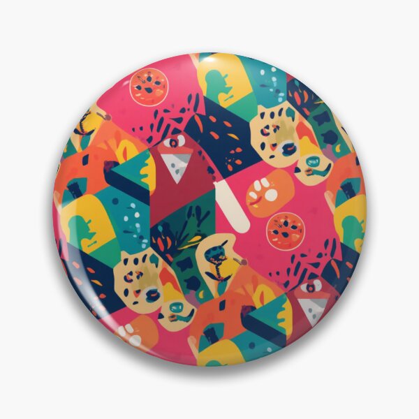 Item preview, Bold Colourful Geometric Abstract Pattern designed and sold by My Gluten Free Life UK.