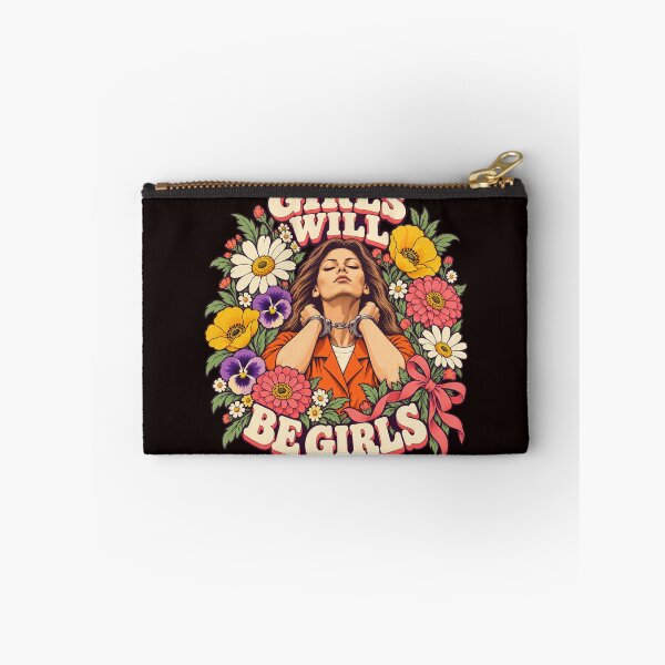 Item preview, Aileen Wuornos Girls Will Be Girls Colorful Floral Handcuffs Portrait designed and sold by bootycatclube.