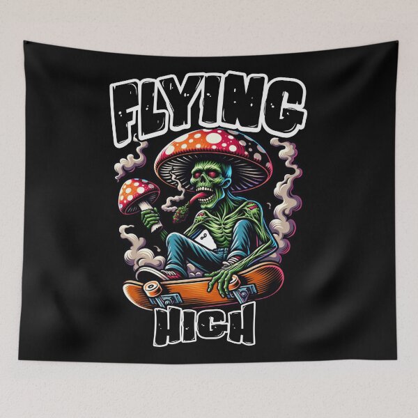 Item preview, Flying High Mushroom Skateboard designed and sold by Twosided.