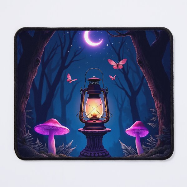 Item preview, Old Lantern in Enchanted Forest – Witchy Magic Purple RBA-2026-0104-B designed and sold by IdeaSmith.