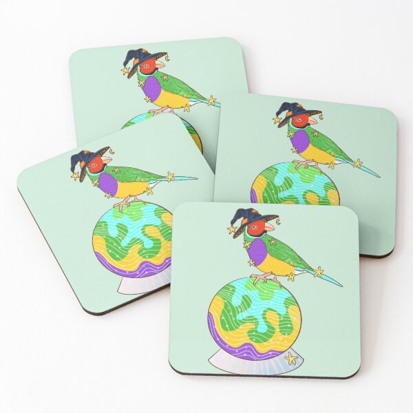 Item preview, Witchy Gouldian finch designed and sold by Stephanie Jayne.