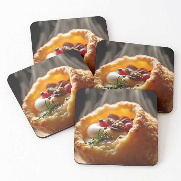 Item preview, Gourmet Pastry Bowl with Cream Berries and Nuts Art designed and sold by profustock.