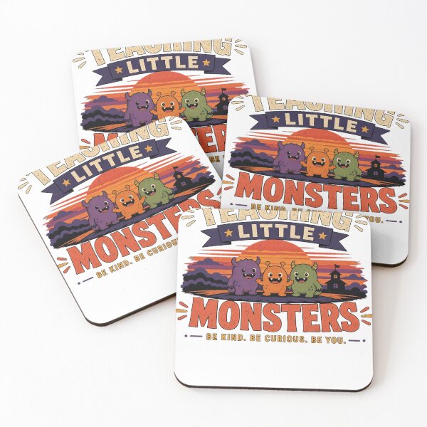 Item preview, Teaching Little Monsters Teacher Halloween Retro designed and sold by HappyVibration.