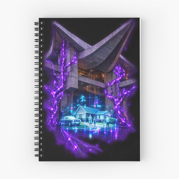 Item preview, Neon Cyber Monolith - Glowing Purple Energy Temple designed and sold by A E S T H E T A T A G.