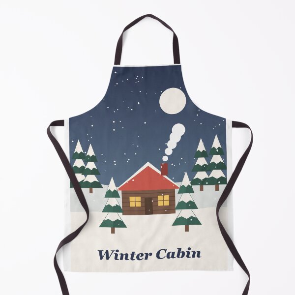 Item preview, Winter Cabin in the Snow Under the Moon designed and sold by ChromaLens.