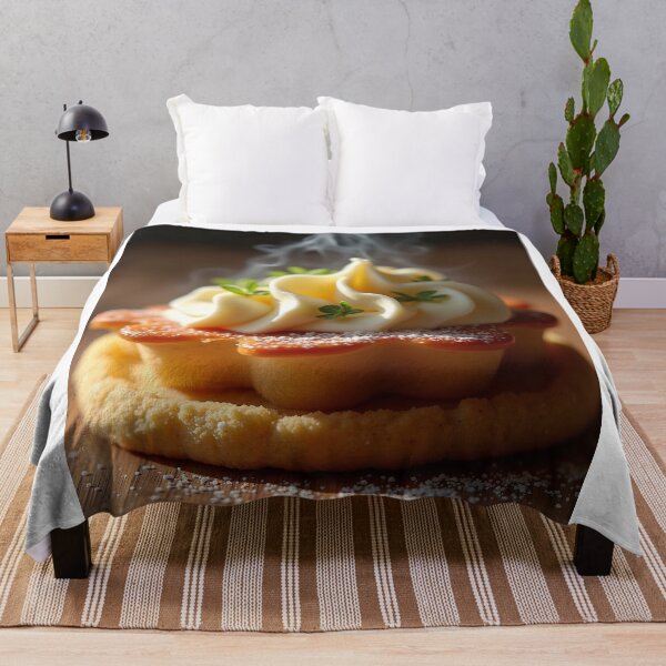 Item preview, Freshly Baked Steaming Savory Tart with Cream Art designed and sold by profustock.
