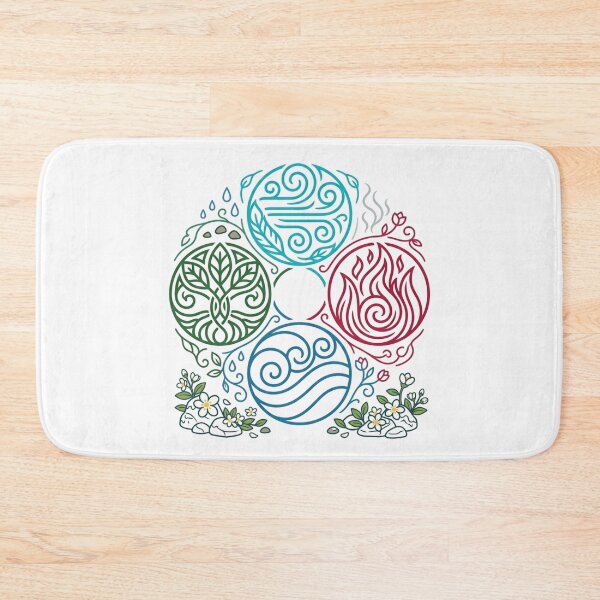 Item preview, Avatar Four Elements Water Earth Fire Air Circle designed and sold by Fine-Arts-Lab.