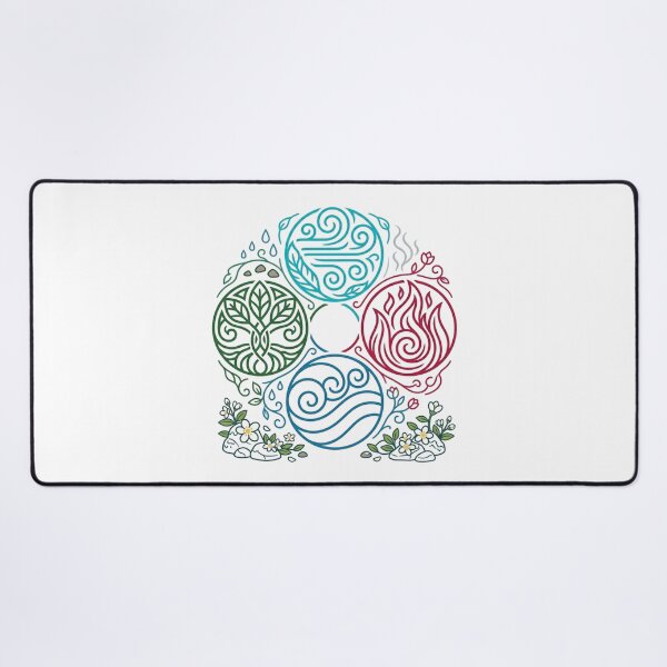 Item preview, Avatar Four Elements Water Earth Fire Air Circle designed and sold by Fine-Arts-Lab.