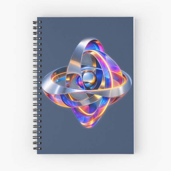 Item preview, Futuristic 3D Metallic Orbital Sphere - Neon Cyberpunk Abstract designed and sold by chicworld2026.