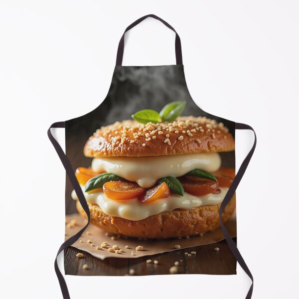 Aperçu de l'œuvre Gourmet Steaming Caprese Bagel Sandwich Art créée et vendue par profustock.