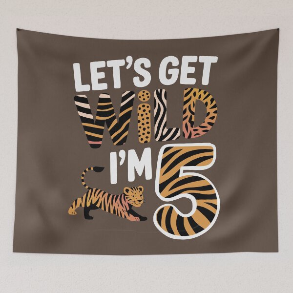 Item preview, 5 Year Old Zoo Birthday Safari Jungle Animal 5th B-Day designed and sold by giftfromheart.