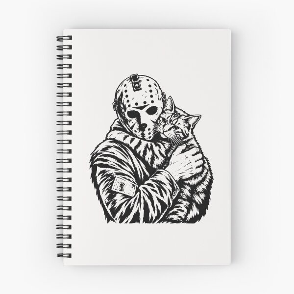 Item preview, Cute Jason-Voorhees Holding The Cat  designed and sold by KryptoSuperdog.