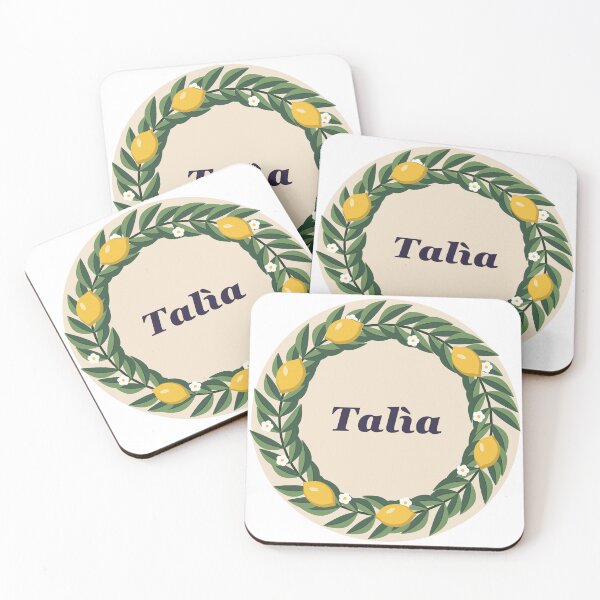 Aperçu de l'œuvre Couronne de citron de mot sicilien Talìa Sticker créée et vendue par ChromaLens.