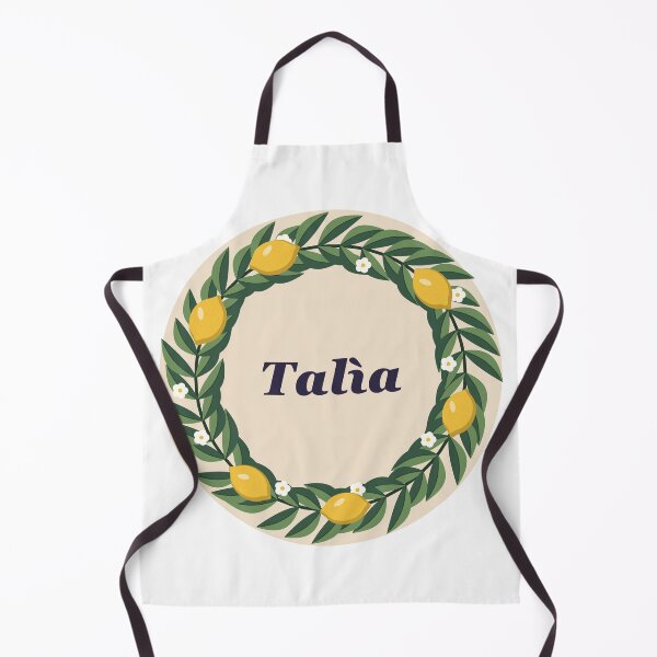 Item preview, Corona de limón con palabra siciliana Talìa Pegatina designed and sold by ChromaLens.