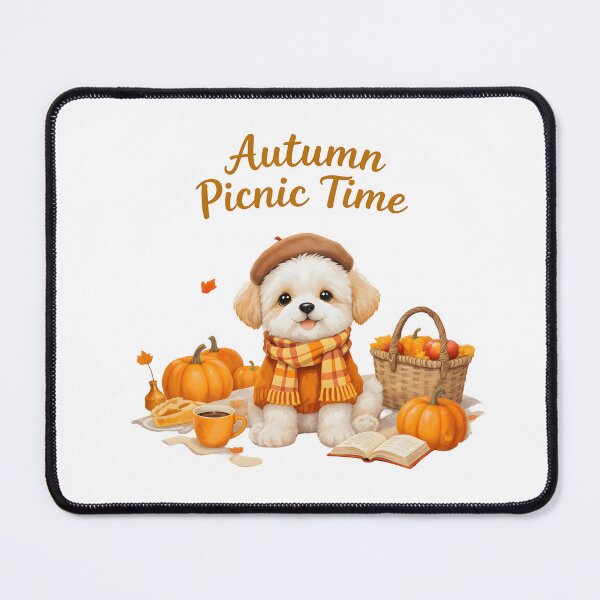 Item preview, Fall Picnic Maltipoo Art designed and sold by Kedspicedesign.