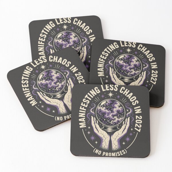 Item preview, Manifesting Less Chaos in 2027 (No Promises) Funny Manifest Shirt designed and sold by RokomariFabric.