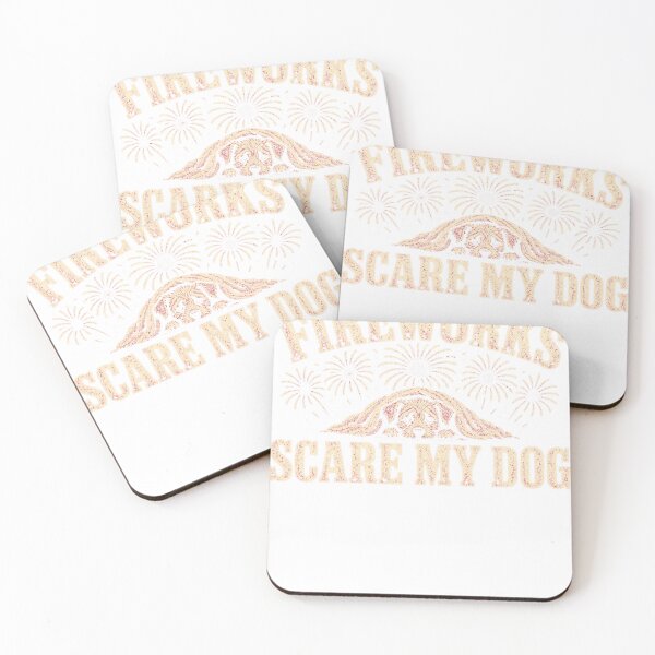Artikelvorschau, Fireworks Scare My Dog Anxious Dog Mom Dog Dad entworfen und verkauft von HappyVibration.