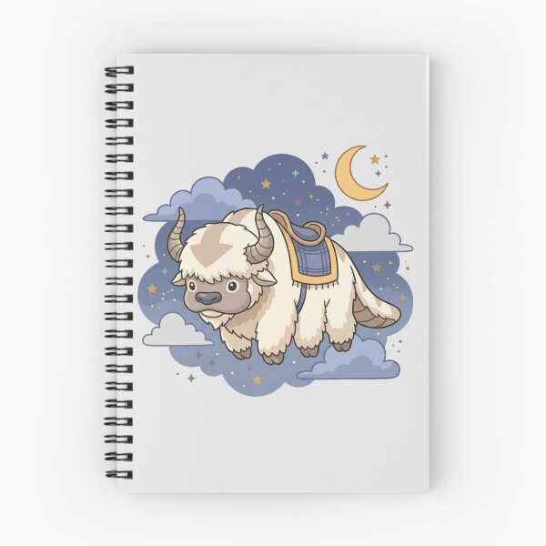 Item preview, Cute Avatar Flying Bison Night Sky Stars designed and sold by Fine-Arts-Lab.