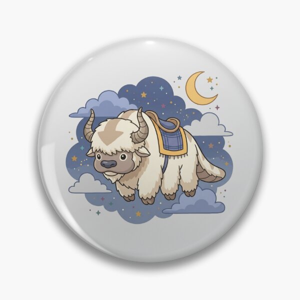 Item preview, Cute Avatar Flying Bison Night Sky Stars designed and sold by Fine-Arts-Lab.
