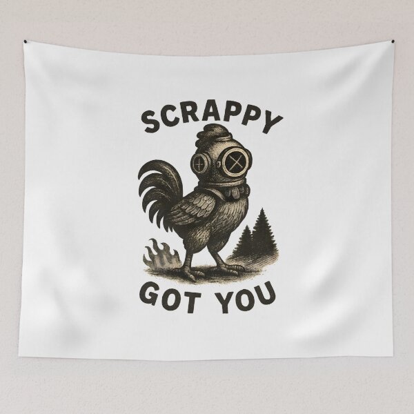 Item preview, ARC Raiders Scrappy Got You Funny Friendly Team Game Fan Art designed and sold by VirgilPeck.