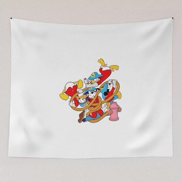 Artikelvorschau, Donald Duck Feuerwehrleute Disney Vintage entworfen und verkauft von Bindamasc.