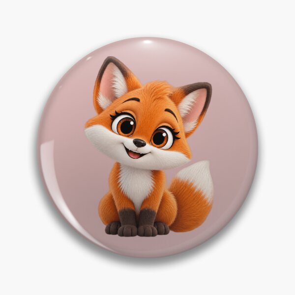 Item preview, Cute Fluffy Baby Fox - Adorable Cartoon Fox Cub Art designed and sold by chicworld2026.