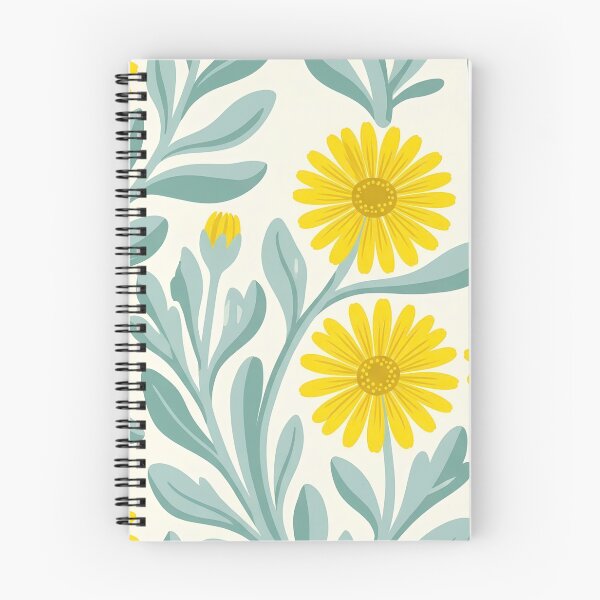 Item preview, Sunny Yellow Daisy & Silver Foliage Pattern designed and sold by Studio BC.