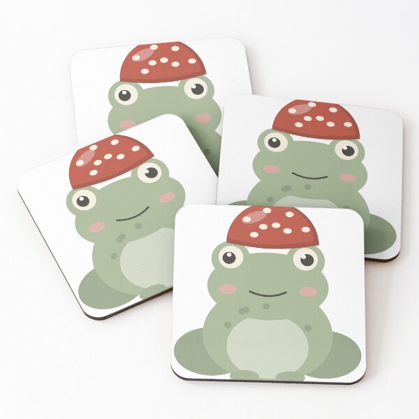 Item preview, Cute Frog with Mushroom Hat designed and sold by ChromaLens.