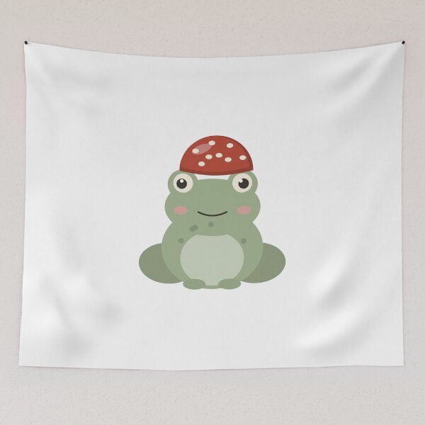 Item preview, Cute Frog with Mushroom Hat designed and sold by ChromaLens.