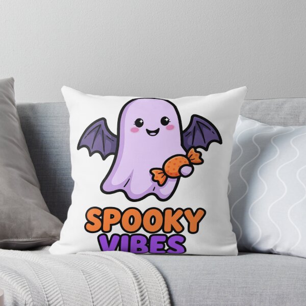 Artikelvorschau, Spooky Vibes Cute Ghost with Bat Wings Halloween entworfen und verkauft von Arrow60.