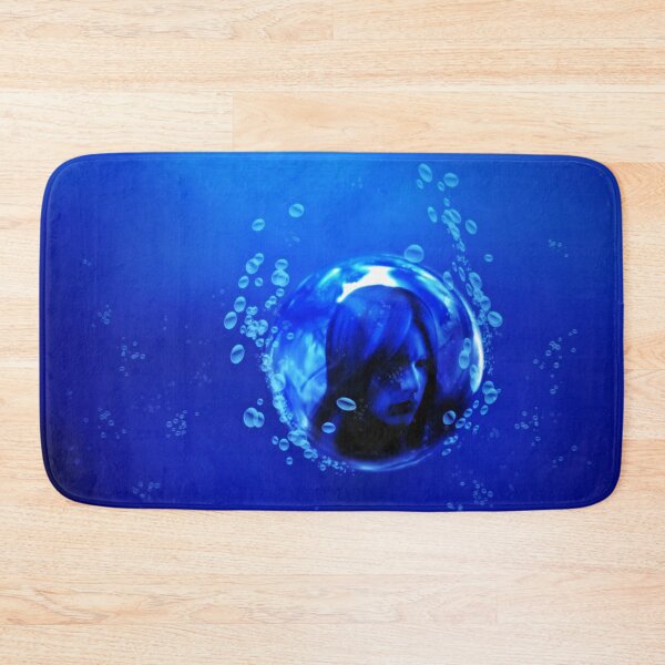 Item preview, Blue Water – A surreal underwater world in blue designed and sold by JinxisArts.