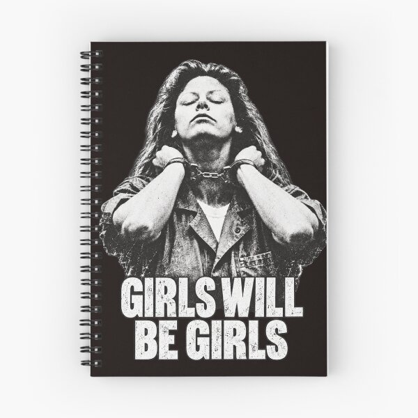 Item preview, Aileen Wuornos Girls Will Be Girls Brush Stroke Handcuffs Portrait designed and sold by bootycatclube.