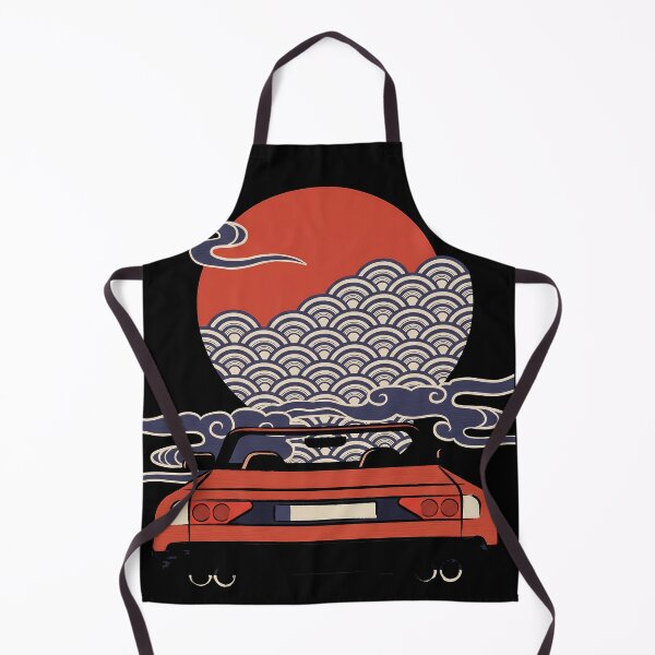 Item preview, Camiseta gráfica de videojuegos OutRun Ukiyo-e con un descapotable al atardecer designed and sold by Senpaiwaves.
