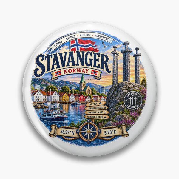 Item preview, Stavanger Norway – Sverd i fjell fjords & harbor designed and sold by Wandervogel123.