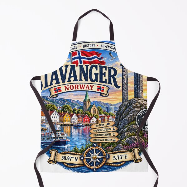 Item preview, Stavanger Noruega – Fiordos y puerto de Sverd i fjell designed and sold by Wandervogel123.