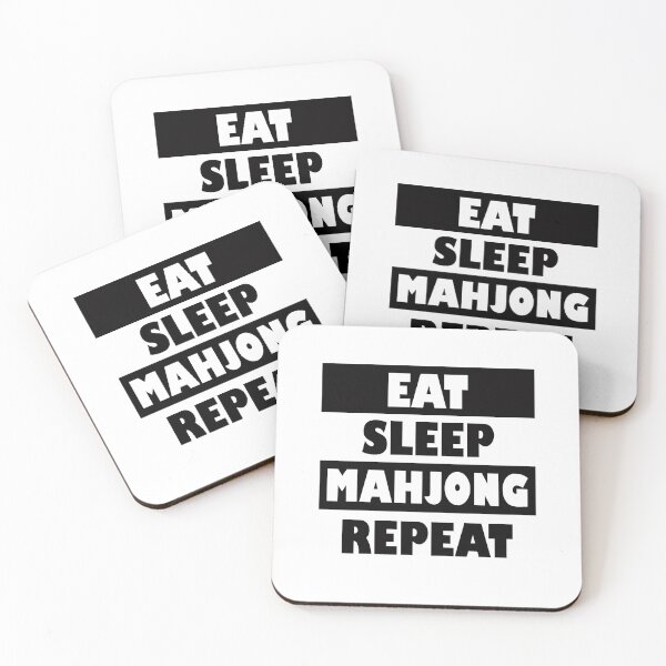 Item preview, Eat Sleep Mahjong Repeat designed and sold by NinniSilver.