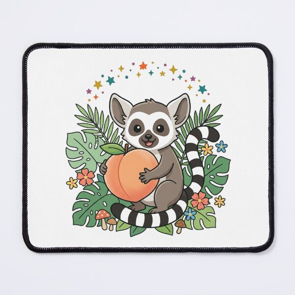 Item preview, Cute Avatar Flying Lemur Momo with Peach designed and sold by Fine-Arts-Lab.