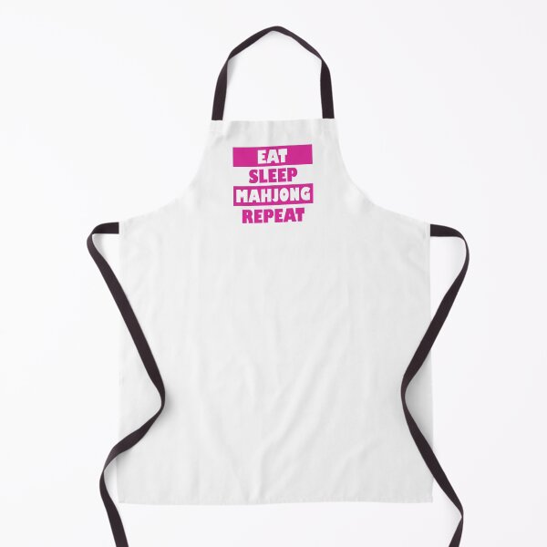 Item preview, Eat Sleep Mahjong Repeat Pink designed and sold by NinniSilver.