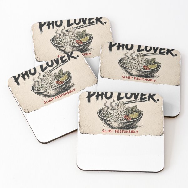 Item preview, Pho Lover Slurp Responsibly Funny Pho Noodle Soup designed and sold by HappyVibration.