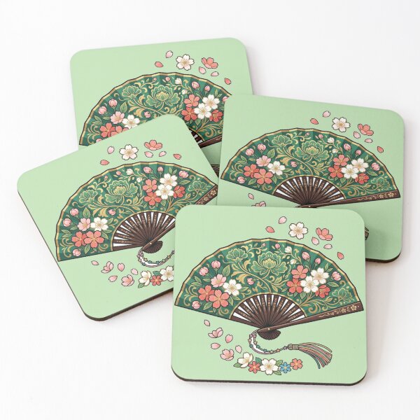 Item preview, Avatar Kyoshi Warrior Hand Fan Cherry Blossom designed and sold by Fine-Arts-Lab.