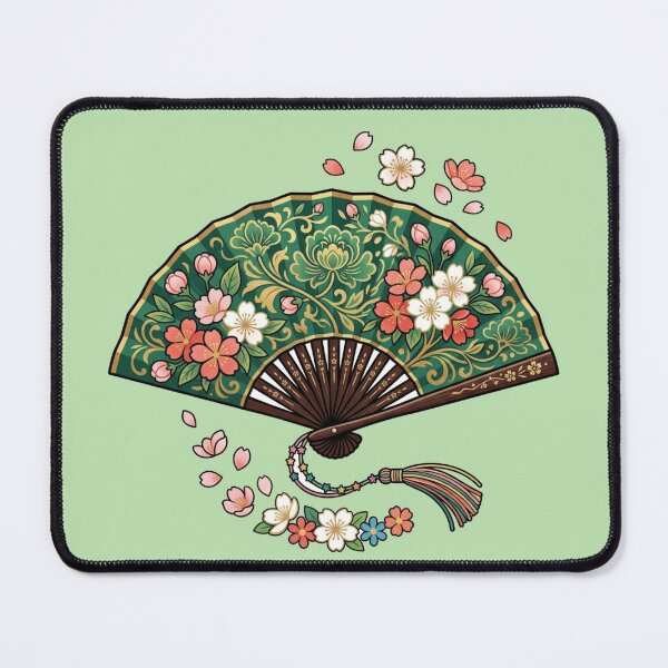 Item preview, Avatar Kyoshi Warrior Hand Fan Cherry Blossom designed and sold by Fine-Arts-Lab.