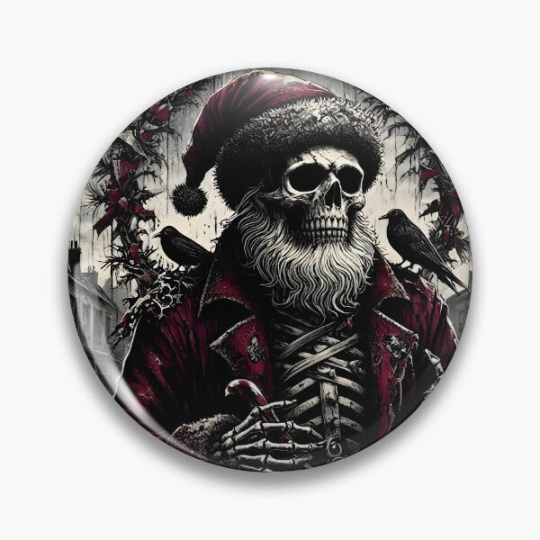Artikelvorschau, Gothic Christmas ist doof, Weihnachtsmann-Skelett entworfen und verkauft von Sybille-Yates.