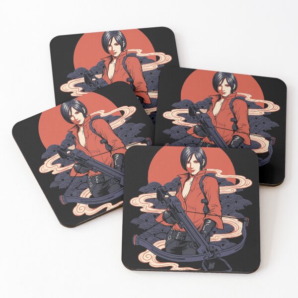 Aperçu de l'œuvre T-shirt streetwear de jeu animé Ada Wong Resident Evil 4 Ukiyo-e créée et vendue par Senpaiwaves.