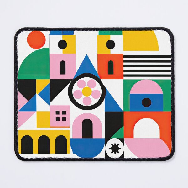 Item preview, Colorful geometric travel poster for Trnava, Slovakia, featuring designed and sold by ckybe.