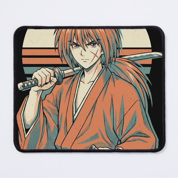 Item preview, Kenshin Himura Rurouni Kenshin Retro Gaming Graphic Tee designed and sold by Senpaiwaves.