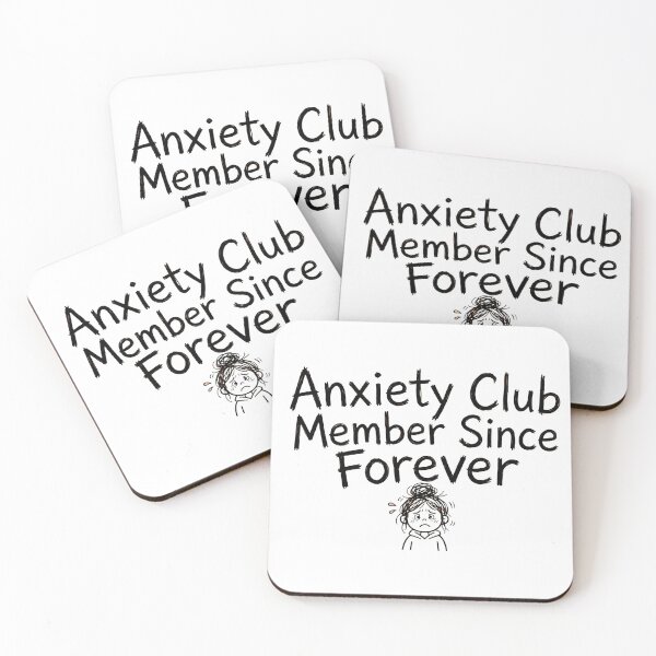 Item preview, Miembro del Club de la Ansiedad desde siempre. Humor sobre la ansiedad. designed and sold by StyxIND.