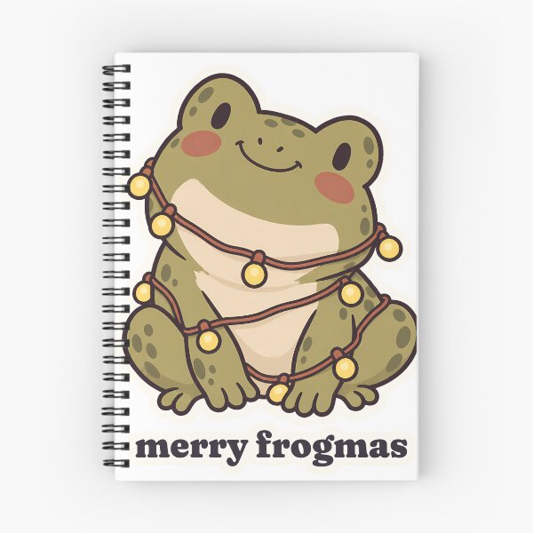 Item preview, Merry Frogmas Happy Frog in Christmas Lights designed and sold by OuqCreations.