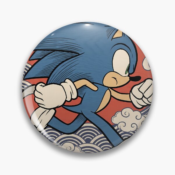 Item preview, Sonic Running Sonic the Hedgehog Ukiyo-e Gaming Graphic Tee designed and sold by Senpaiwaves.