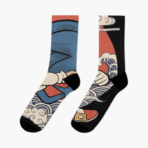 Aperçu de l'œuvre T-shirt graphique Sonic le Hérisson Ukiyo-e, imprimé Sonic en course créée et vendue par Senpaiwaves.